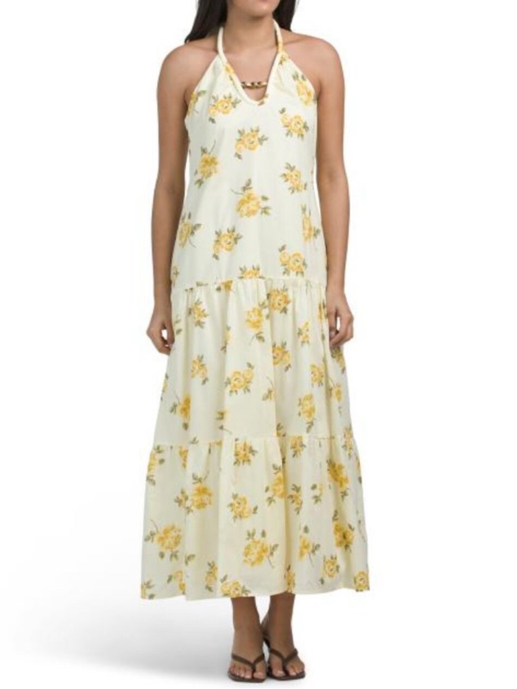 Parker Sleeveless Halter Neck Maxi Dress